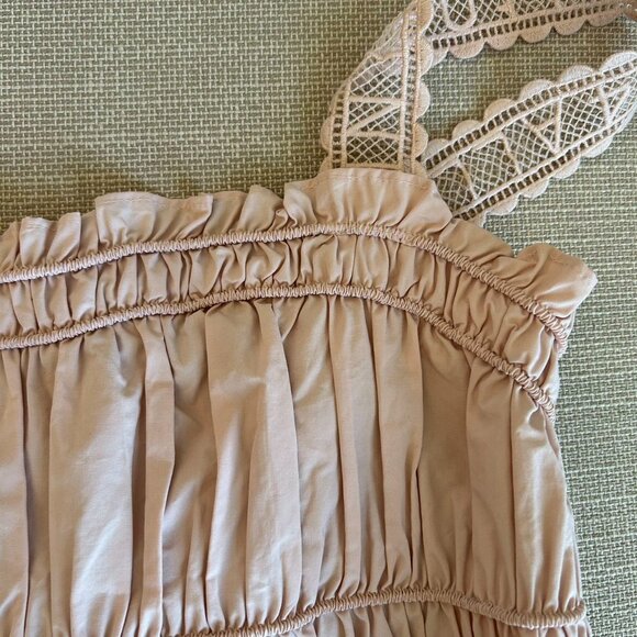 ✨ SALE NEW ALL SAINTS Alex Crop Top UK10/US6 Soft Pink Causal Sweet Summer - Picture 7 of 8